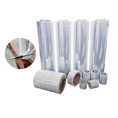 calidad  50mm Soft LDPE Stretch Film Roll Transparent LDPE Sheet For Machine Wrap fábrica