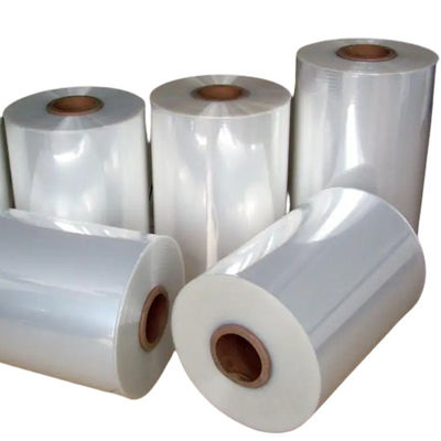 OEM 75 Gauge Cross Linked POF Retráctil de película de poliolefina de rollo ISO9001 aprobado por SGS