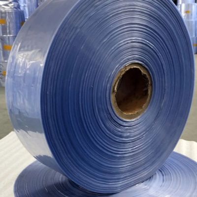 Rollo de película contraída de PVC doblada en el centro de 25 micrones para libros de cosméticos