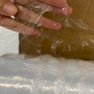 Película de estiramiento de LDPE con ventilación transparente de 420 mm x 1200 m, envolvente de palets preestirados