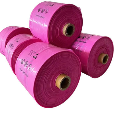 Película protectora antistatica de polietileno PE de rollo tubular de color impreso