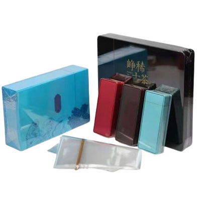 El sello térmico se encoge con una película transparente de BOPP en el paquete de cigarrillos