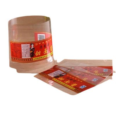 Etiquetas de embalaje de botellas resistentes a la humedad PETG OPS PVC PLA