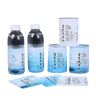 Etiquetas de embalaje de botellas resistentes a la humedad PETG OPS PVC PLA