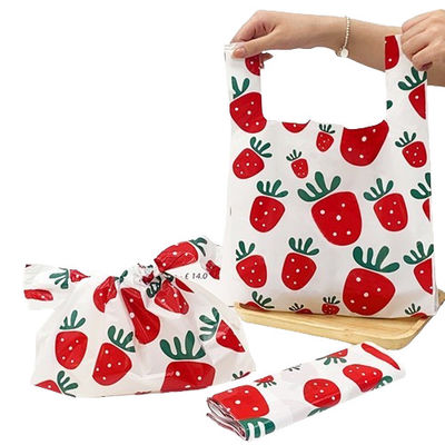 PE plástico impresa personalizada bolsas de camiseta chaleco bolsas de transporte para las compras