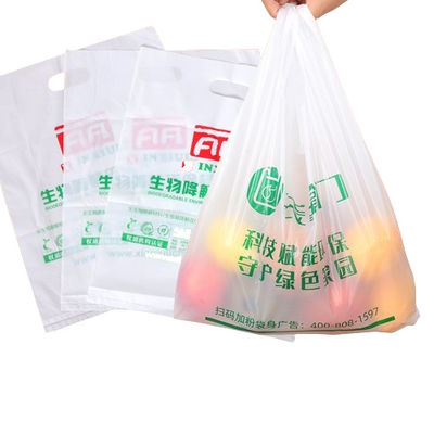 Comida de comestibles chalecos de plástico poly bolsas de transporte 11x17x21 en para llevar
