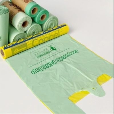 Bolsas de plástico biodegradables y compostables para el comercio minorista de comestibles
