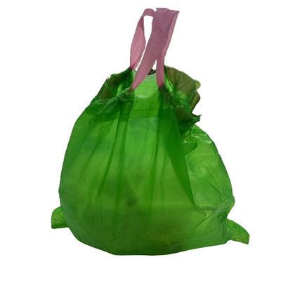 Largo contenedor de basura desechable Liner Color personalizado dibujar cadena bolsa de basura