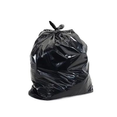 PE con cuerda de tirón para contenedores de basura negros para contenedores de basura pesados
