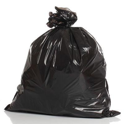 Negro 25 micrones contenedor de basura Poly separado de reciclaje bolsas de contenedores de basura