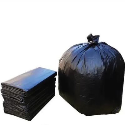 Negro 25 micrones contenedor de basura Poly separado de reciclaje bolsas de contenedores de basura