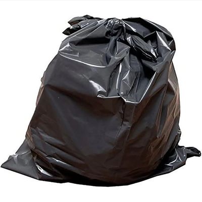 Negro 25 micrones contenedor de basura Poly separado de reciclaje bolsas de contenedores de basura