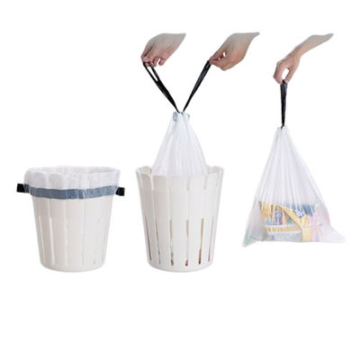 Cocina Bolsas de basura de cuerda de tiro pequeñas PE Contenedores de basura reciclables
