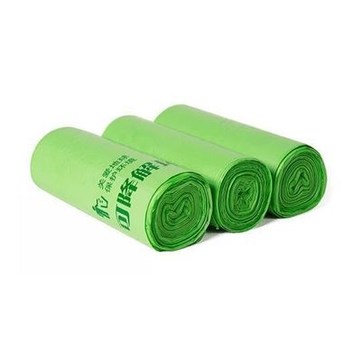 Liner para contenedores de basura de PLA biodegradable en rollo Color verde imprimible