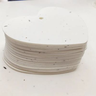 Papel de semillas en blanco incrustado de 200 gramos 0,3 mm - 0,5 mm espesor 100 hojas